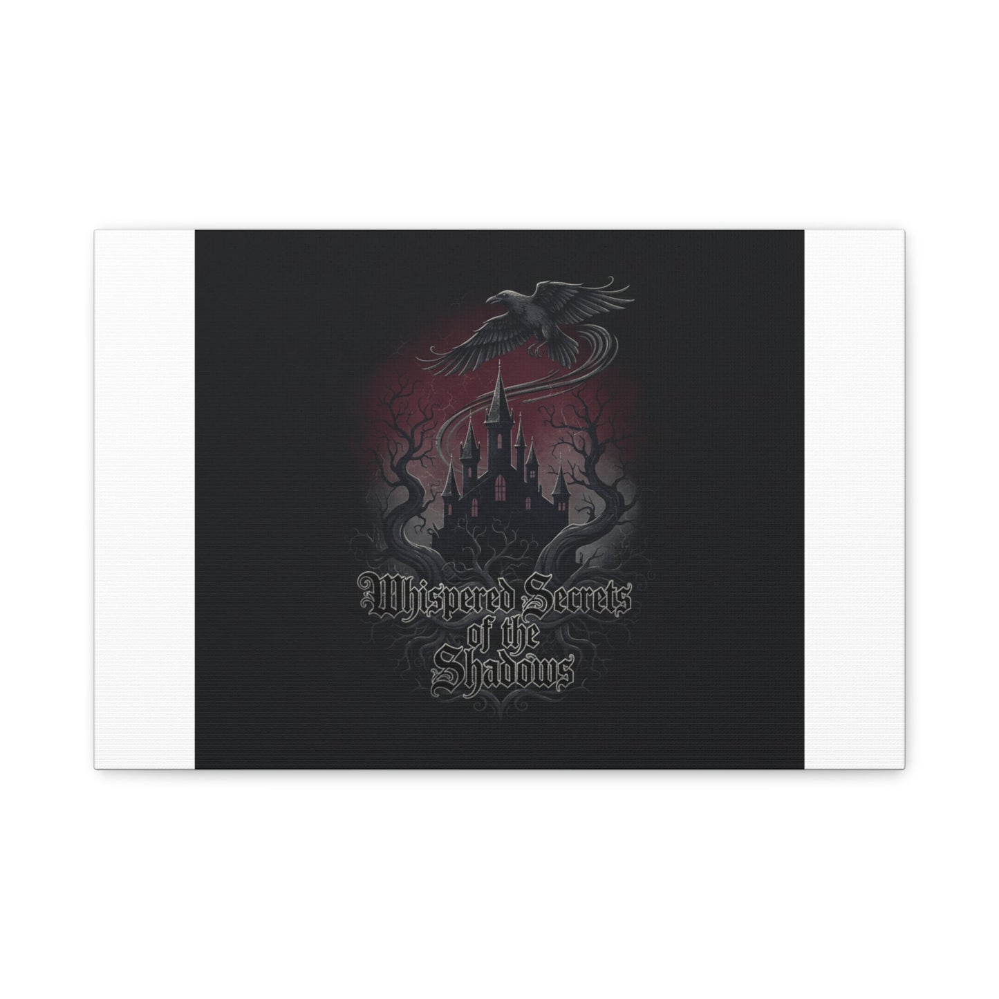 Whispered Secrets of the Shadows Castle Wall Art, Matte Canvas | Gothic Medieval Decor