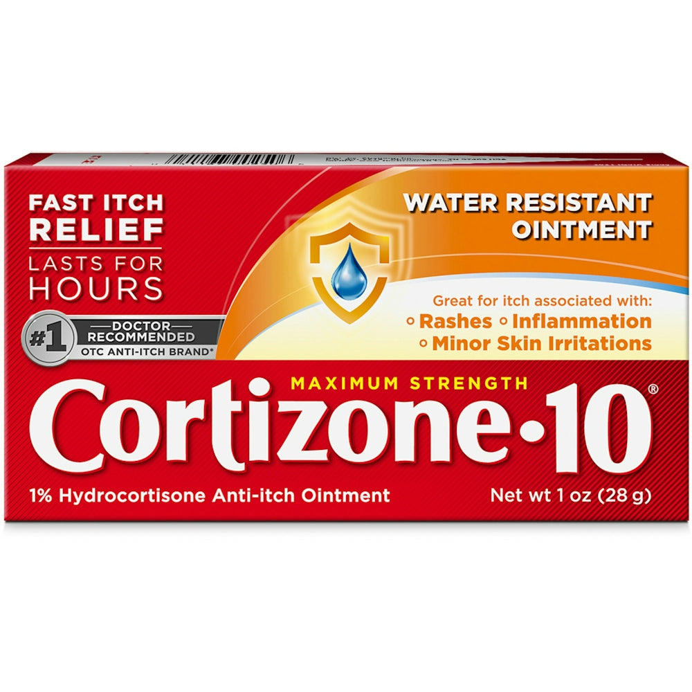 Cortizone-10 Maximum Strength Itch Relief Ointment, Water Resistant, 2 oz