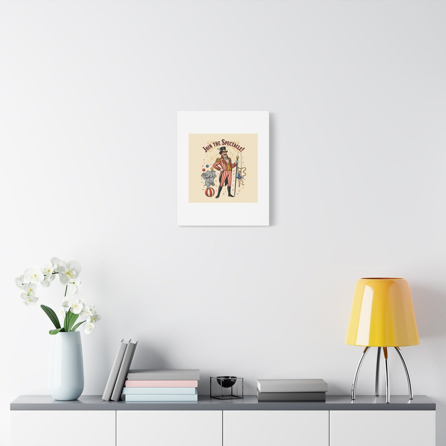 Join the Spectacle Circus Art Print | Matte Canvas, Stretched, Vintage Carnival Design