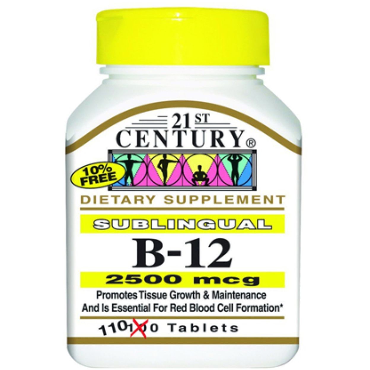 21st Century Vitamin B-12  2500 Mcg 110Ct