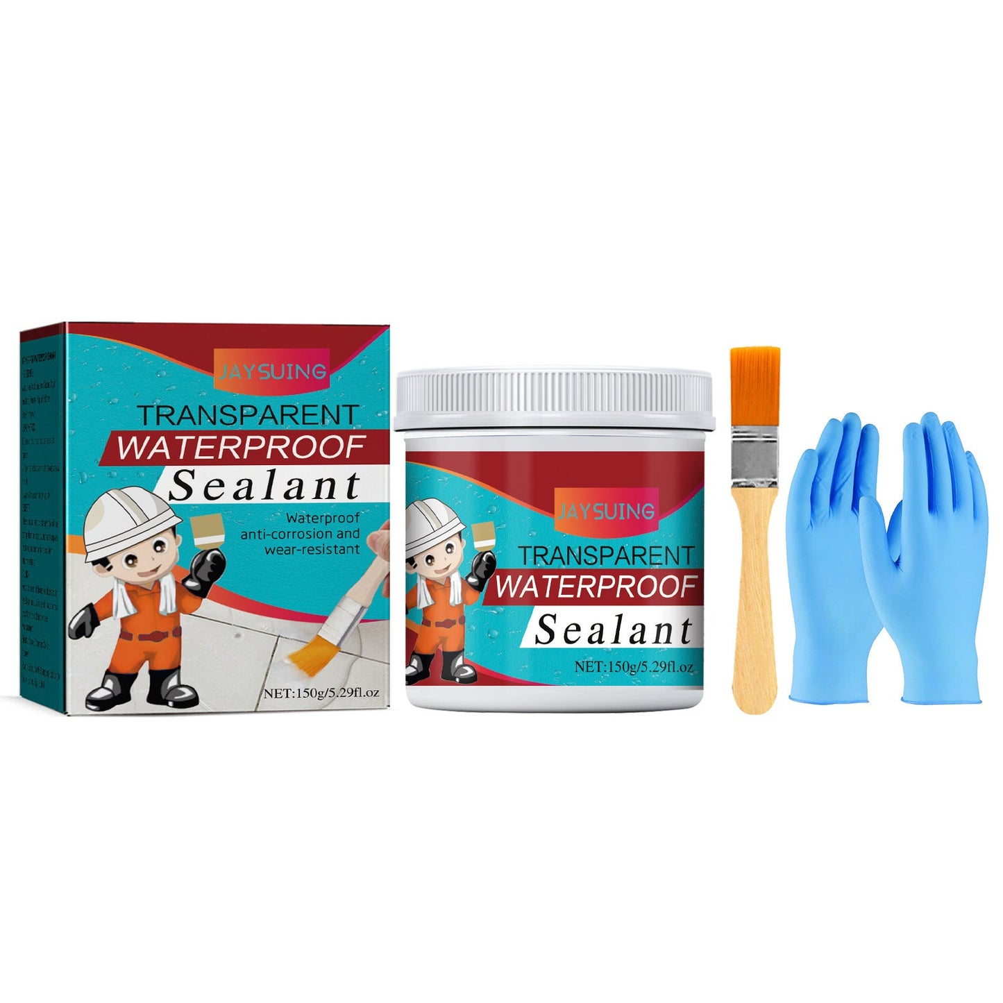 Transparent Waterproof Adhesive, Toilet Kitchen Exterior Wall Roof Leakproof Repair Leak-Free Brick Waterproof Coating