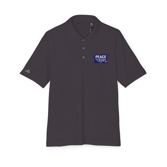 Peace Is a Universal Language Golf Polo — adidas Performance Polo