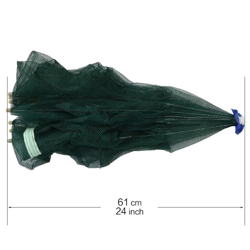 10 Holes Crayfish Net Cast Folding Fishing  Nets Automatic