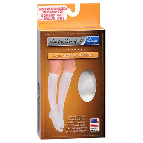 Loving Comfort Anti-Embolism Stockings Open Toe Large 1 Ct