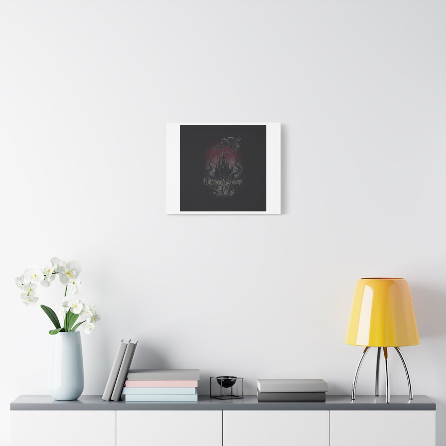 Whispered Secrets of the Shadows Castle Wall Art, Matte Canvas | Gothic Medieval Decor