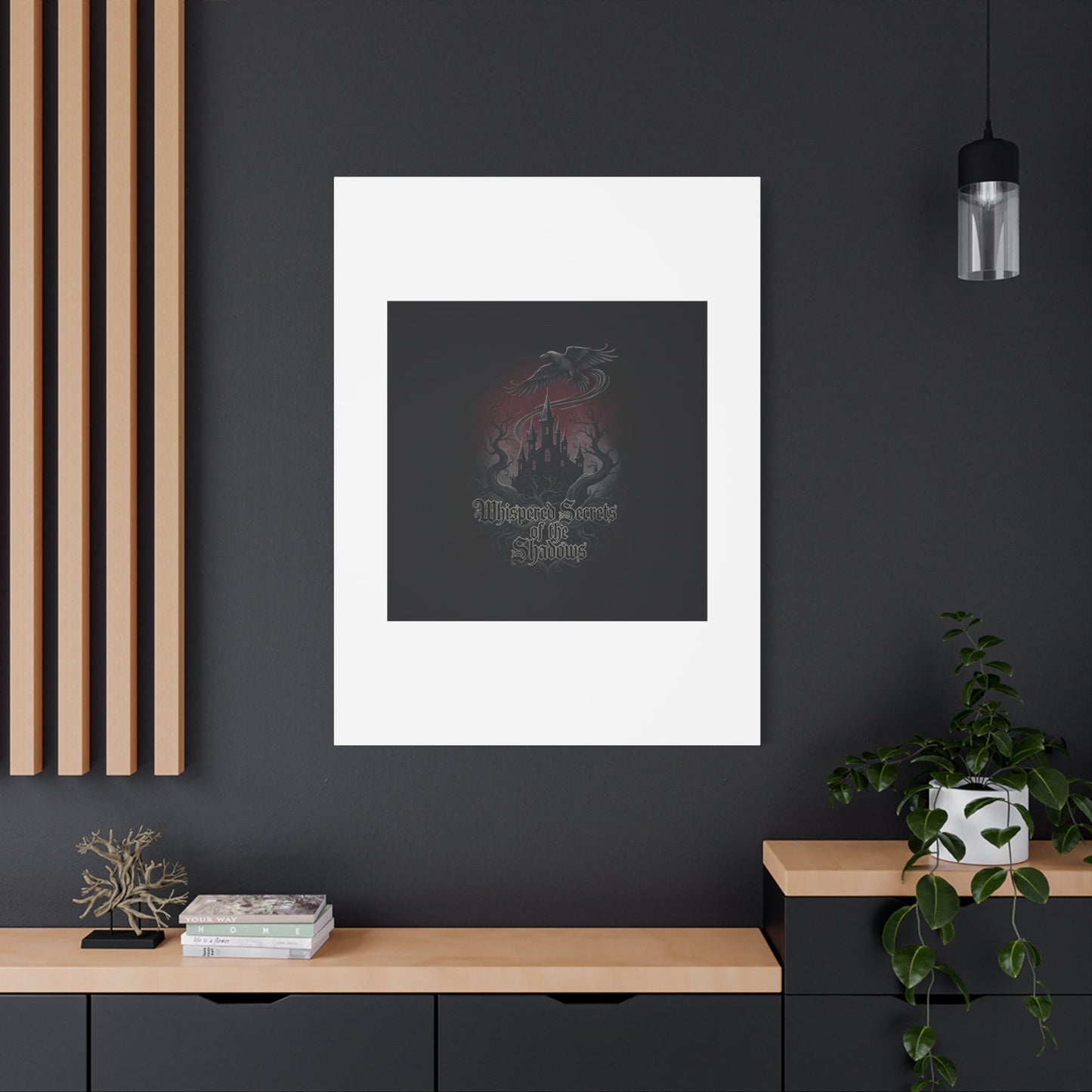 Whispered Secrets of the Shadows Castle Wall Art, Matte Canvas | Gothic Medieval Decor