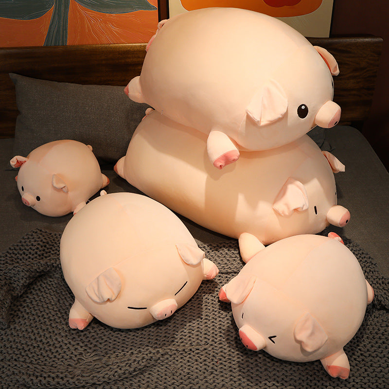 Cute Party Pig Doll Plush Toy Soft Cute Pig Pillow Down Cotton Large Animal Pillow