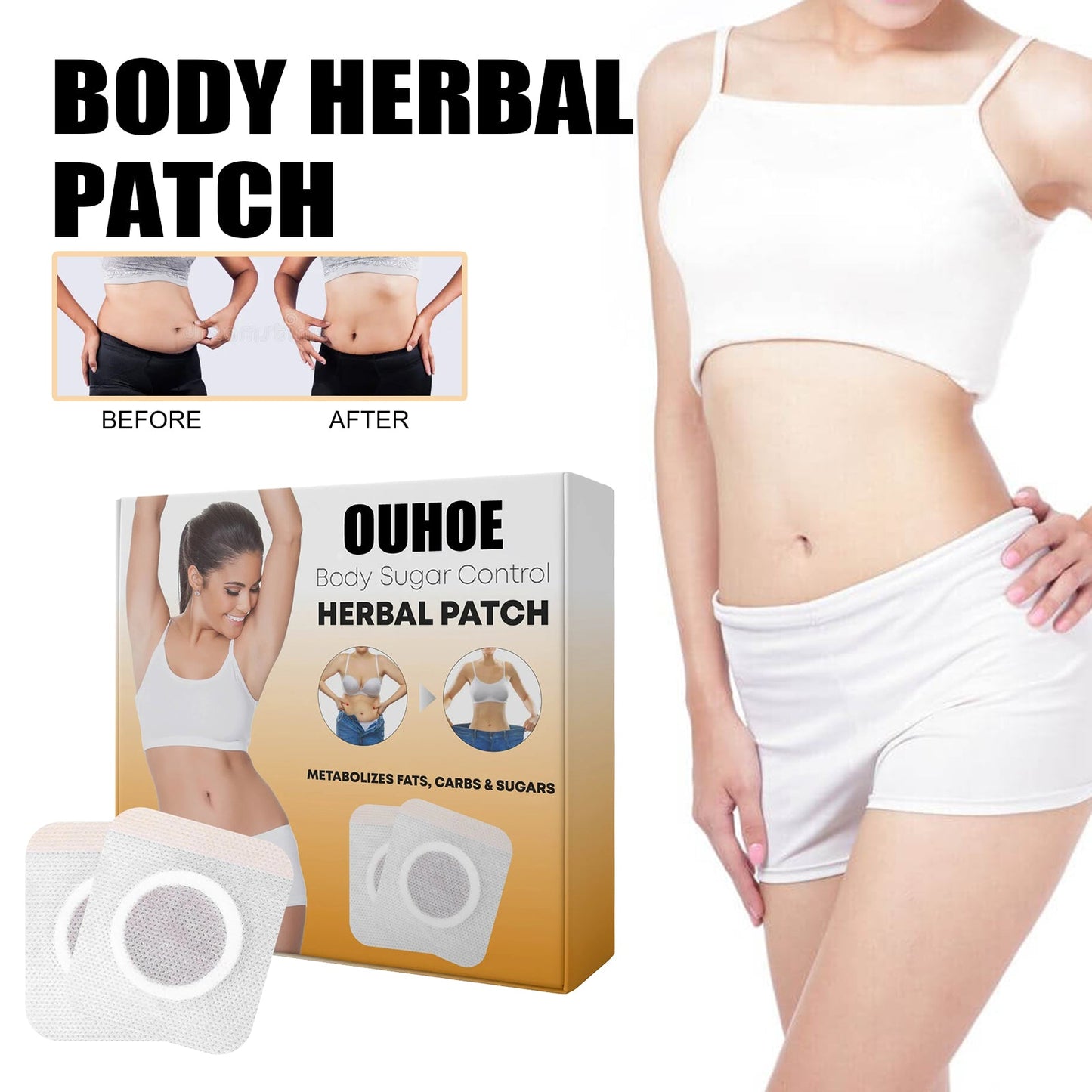 Herbaceous Body Navel Stick, Firming And Body Shaping To Highlight Curves And Slimming Stick