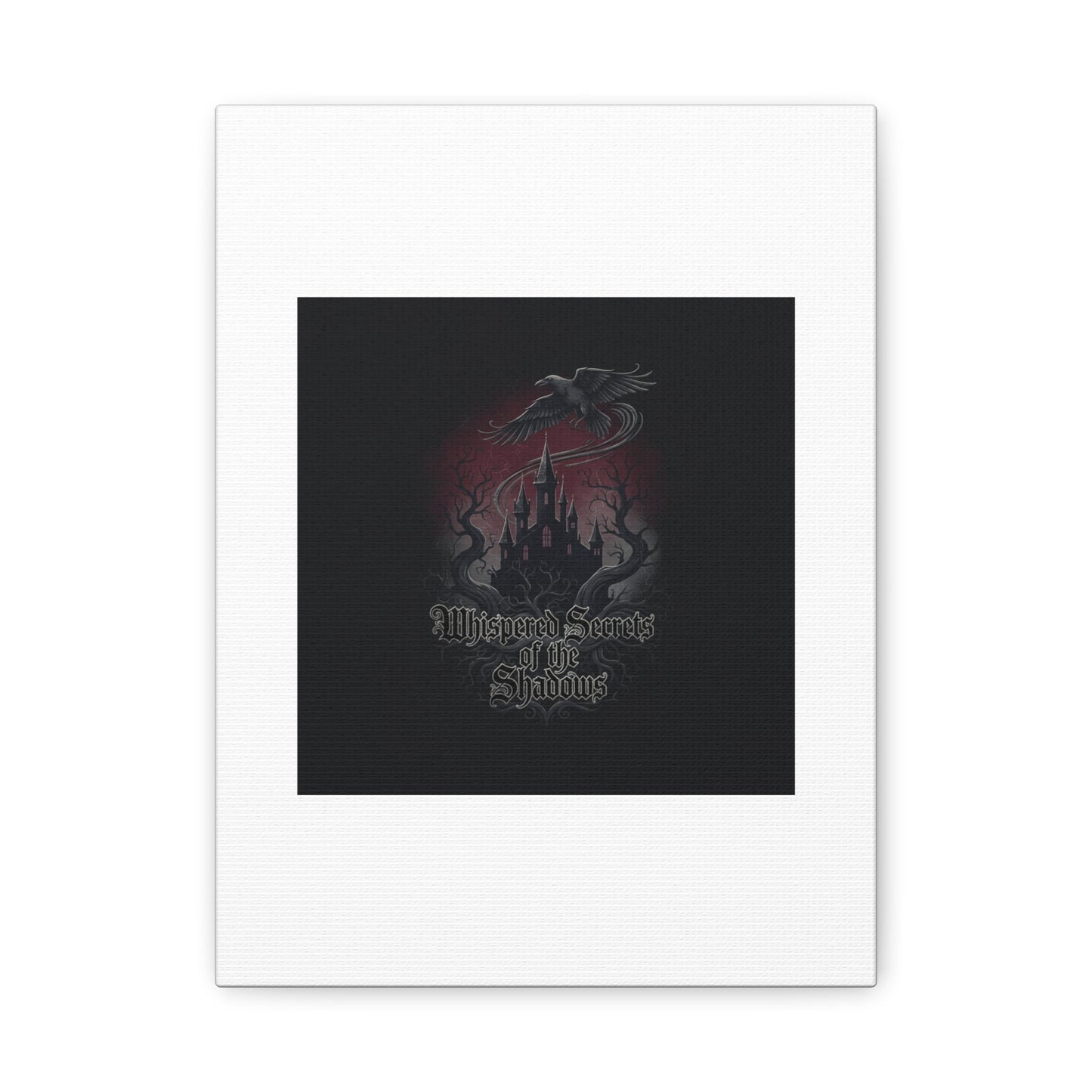 Whispered Secrets of the Shadows Castle Wall Art, Matte Canvas | Gothic Medieval Decor