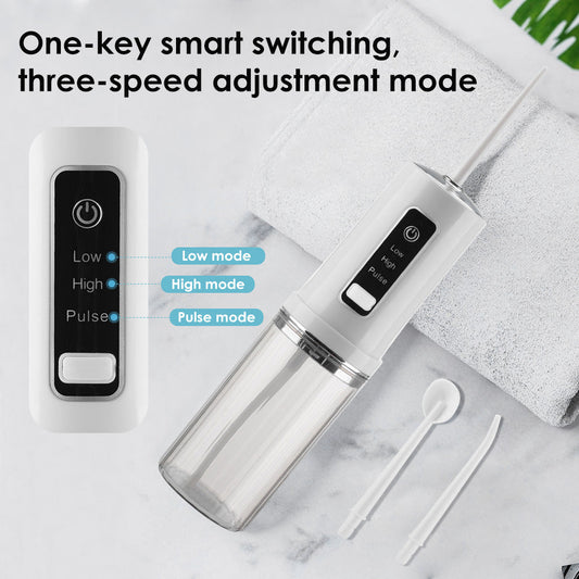 3 Gears Can Be Stored In The Tooth Rinser Household Electric Tooth Cleaner Water Floss Electric Tooth Rinser Tooth Cleaner