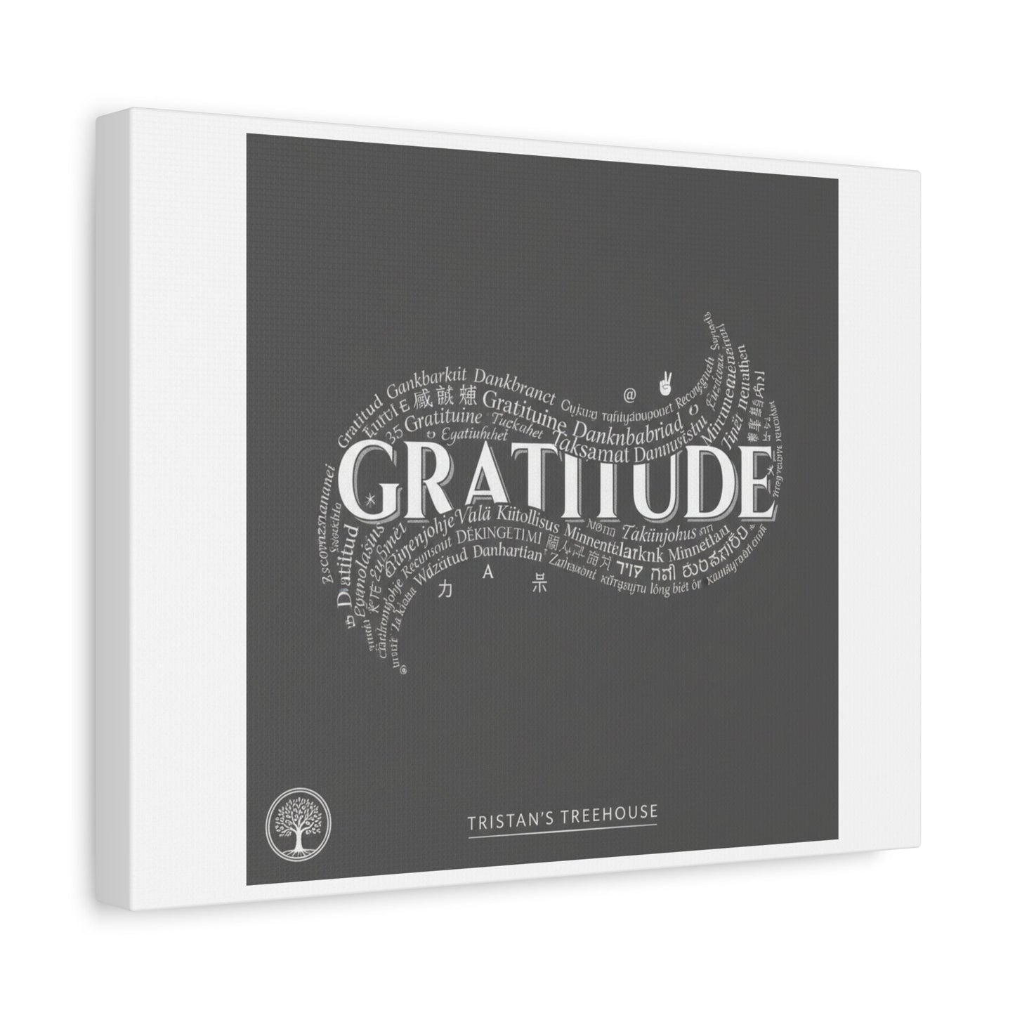 Gratitude Wall Art Matte Canvas | Tiny Treats, sweet uplifting print
