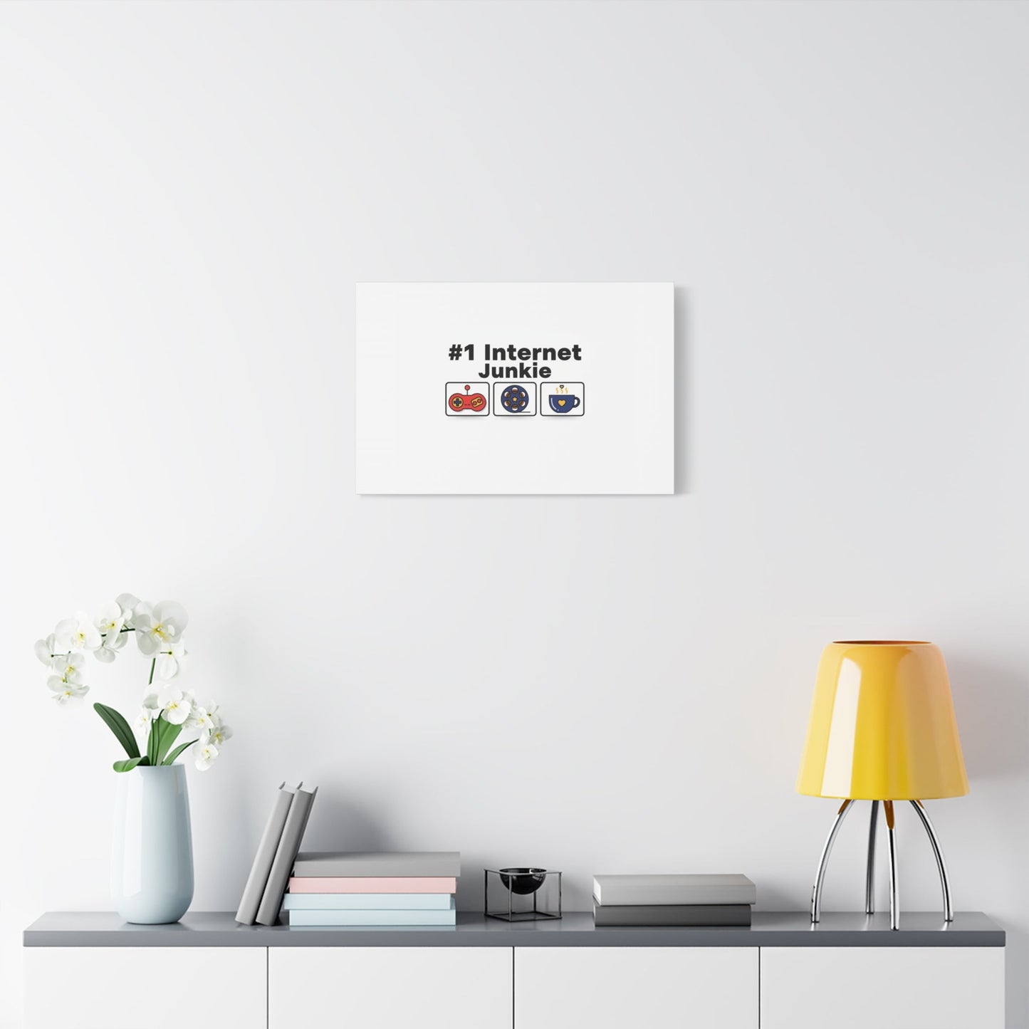 #1 Internet Junkie Matte Canvas | Top-List Ranking Poster
