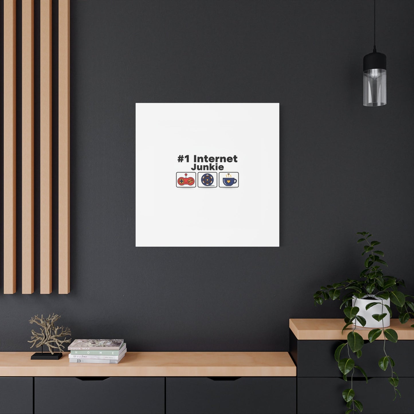 #1 Internet Junkie Matte Canvas | Top-List Ranking Poster