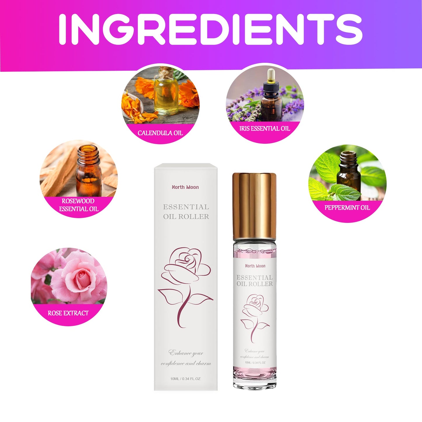 Ball Perfume, Fresh Light Fragrance Natural Lasting Fragrance Portable Niche Dating Perfume