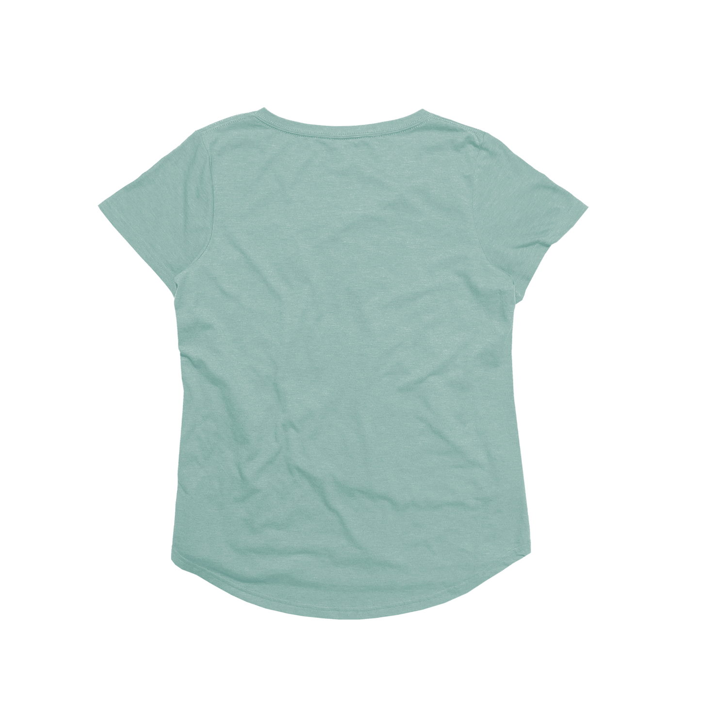 Ladies Eco-Triblend Drop Hem V-Neck Pocket Tee