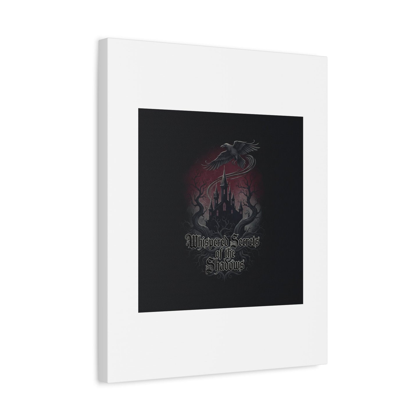 Whispered Secrets of the Shadows Castle Wall Art, Matte Canvas | Gothic Medieval Decor