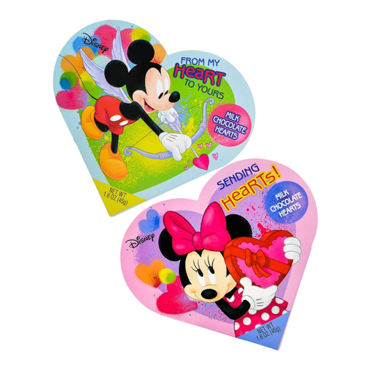 Frankford Disney Mickey & Minnie Milk Chocolate Valentine Heart Box (1.6oz)