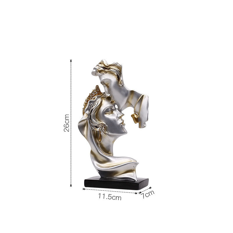 Abstract art couple decoration living room wine cabinet study decoration figure sculpture handicrafts