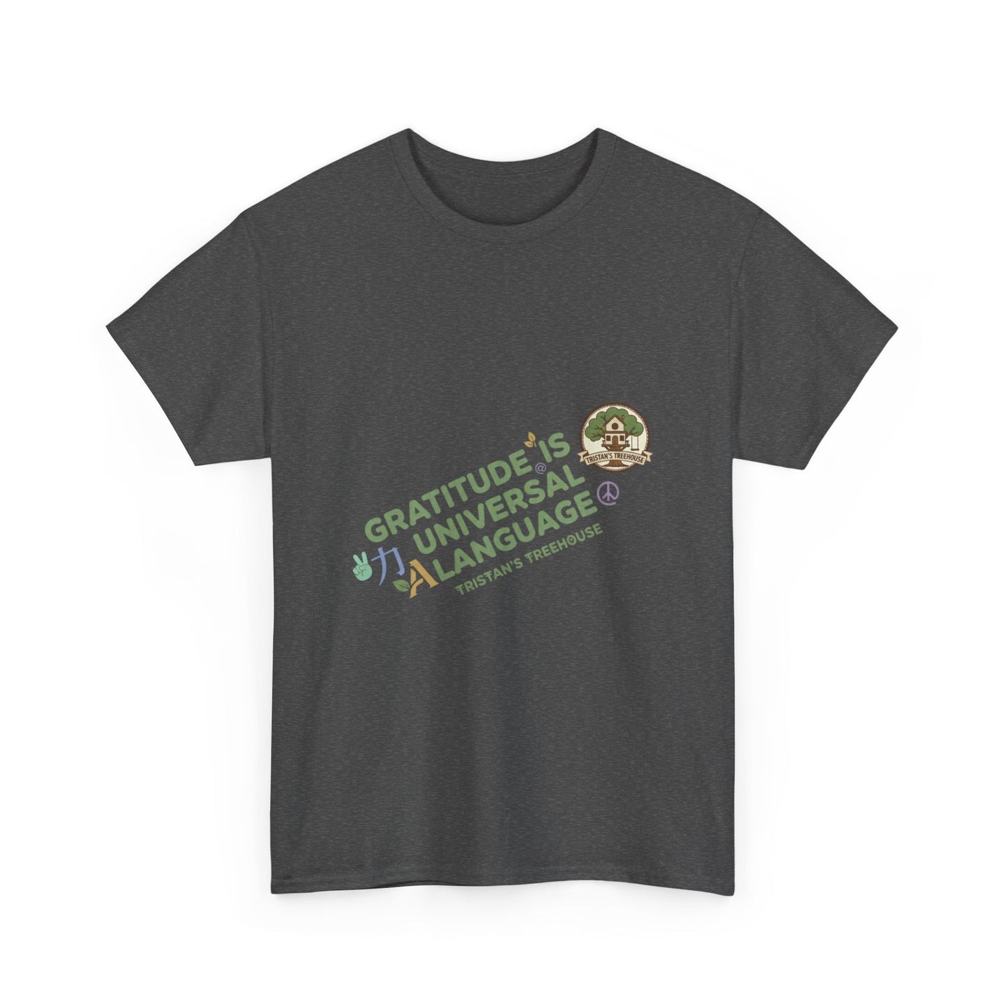 Gratitude Is A Universal Language Tee — Positive Mindfulness Graphic T-Shirt