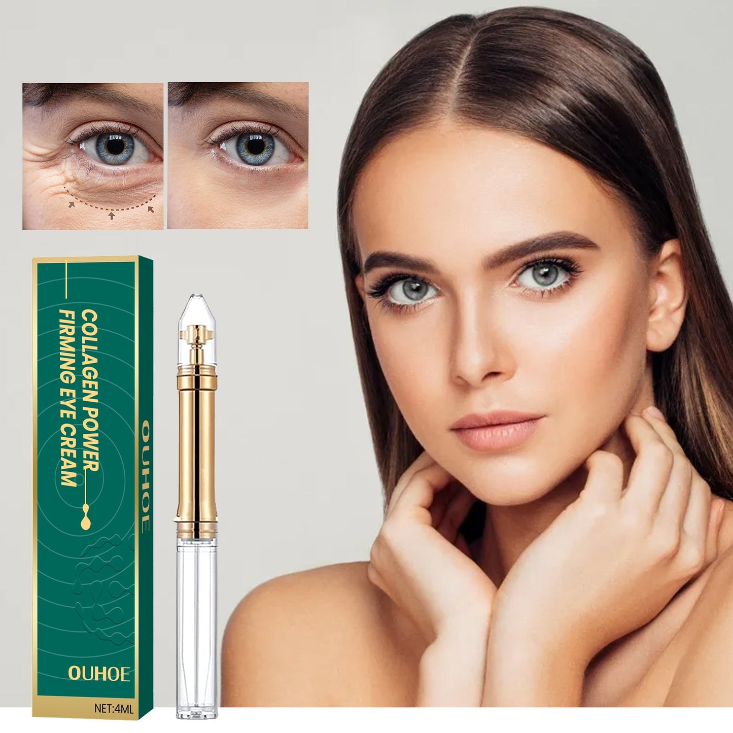 Collagen Firming Eye Cream, Lifts Moisturizes Reduces Fine Lines And Dark Circles Eye Cream