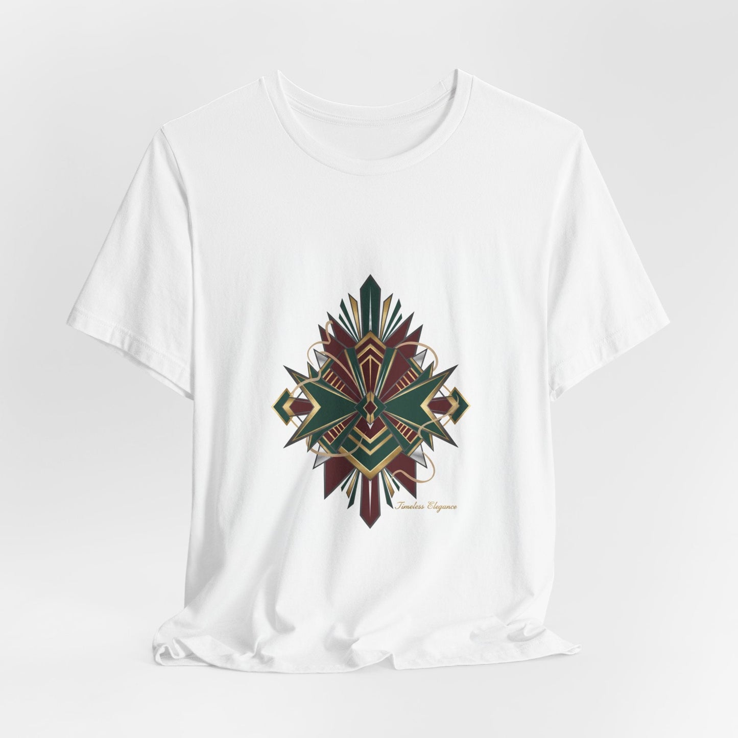 "Timeless Elegance" Art Deco Geometric T-Shirt | Vintage Luxury Graphic Tee