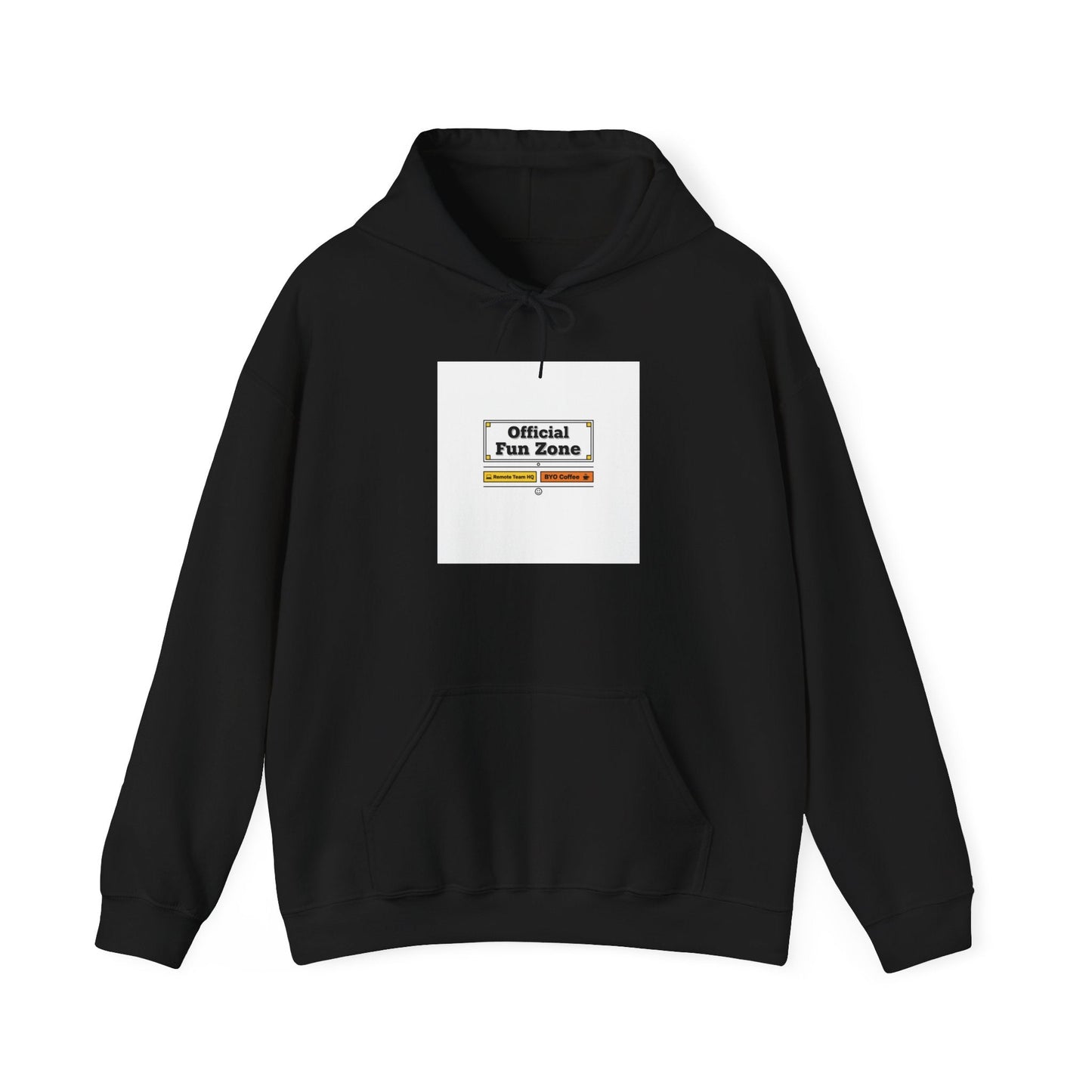 Office Sign Parody “Official Fun Zone” Hoodie | workplace humor, notice label