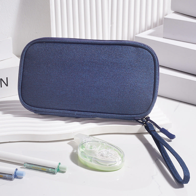 Multi - Functional Digital Accessories Organizer with Multiple - Layer Data Cable Pouch, Dust - proof Headphone Bag and Power Bank Pocket
