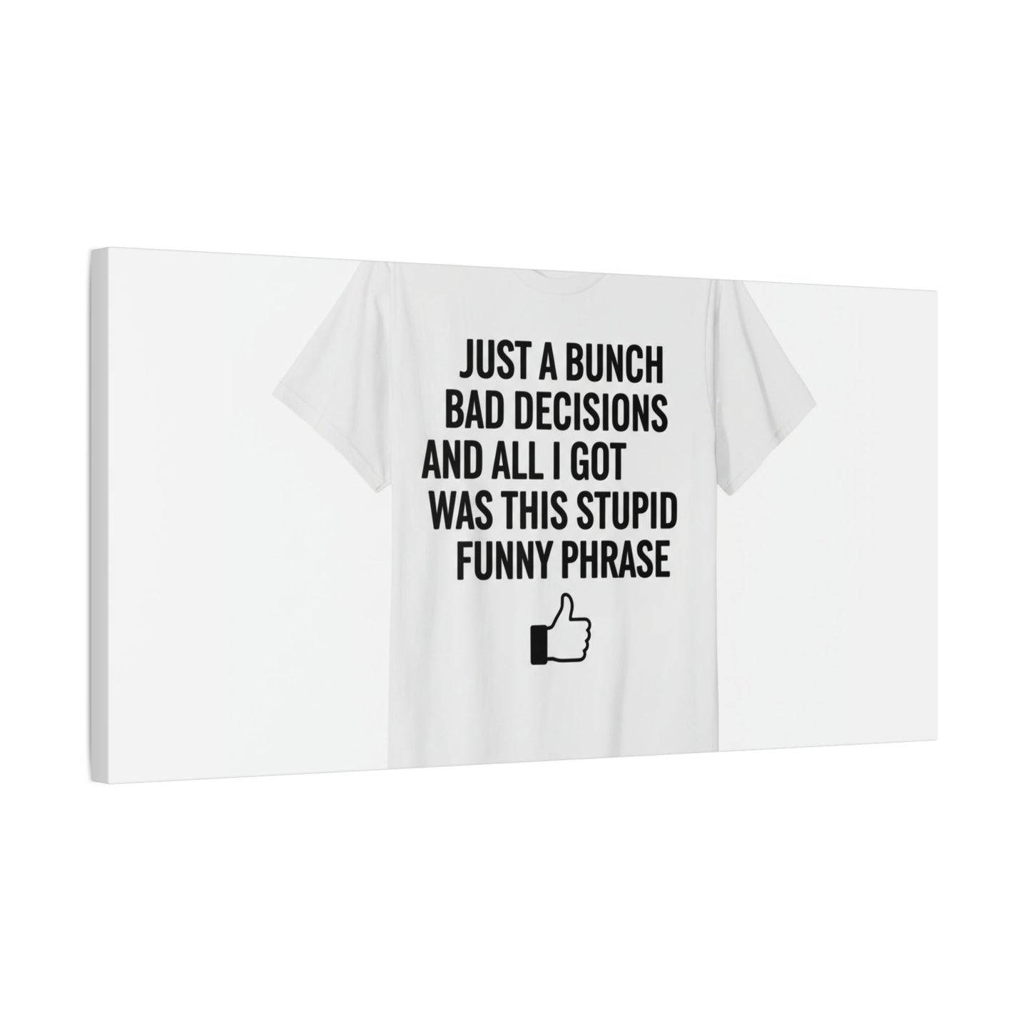 self-deprecating quote Canvas | sarcastic introvert wall art, anxiety humor