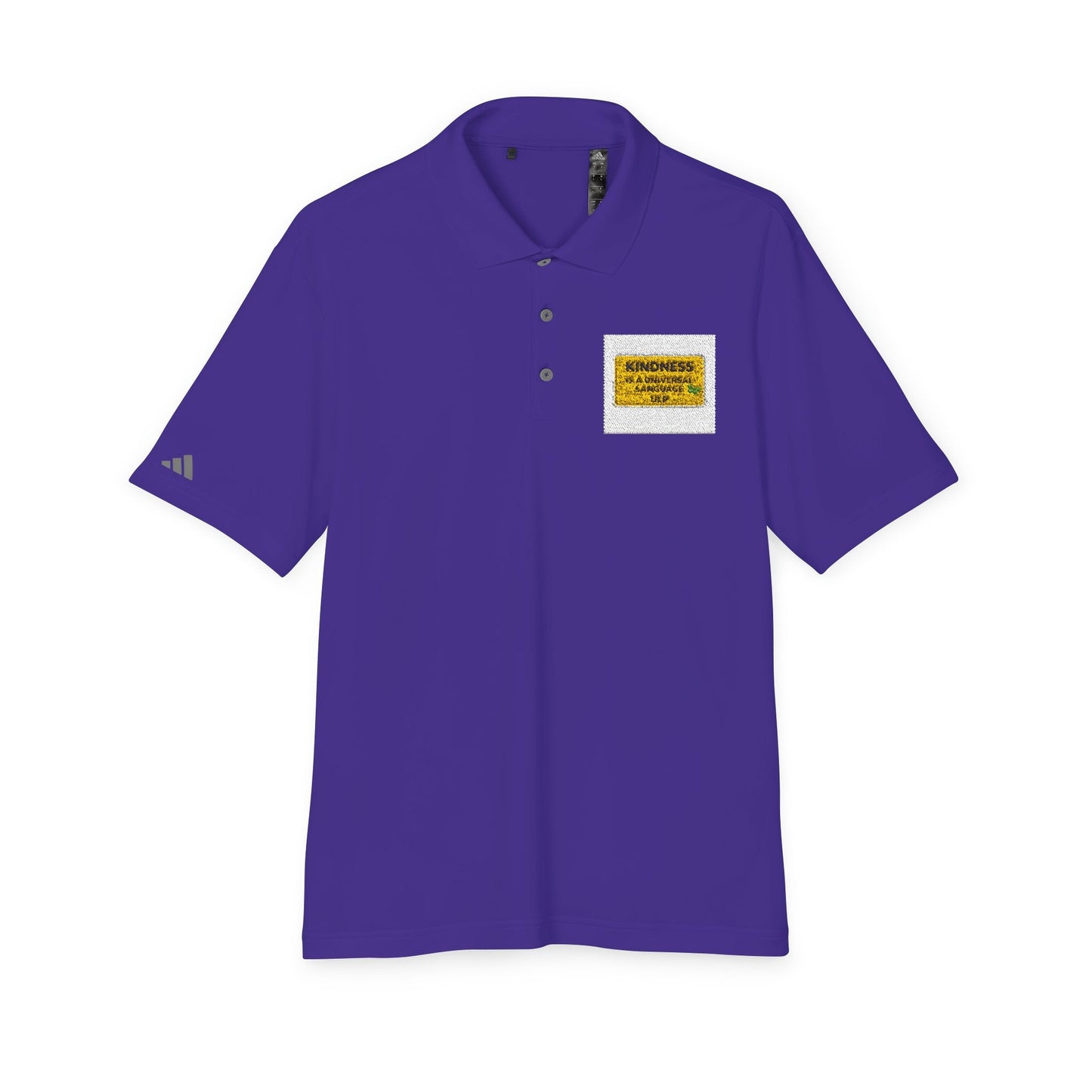 Kindness Is a Universal Language Golf Polo — Motivational Golf Shirt