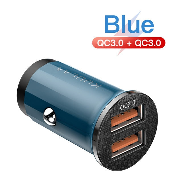 KUULAA Quick Charge 4.0 48W QC PD 3.0 Car Charger for Samsung S10 9 Fast Car Charging for Xiaomi iPhone Mobile Phone USB Charger