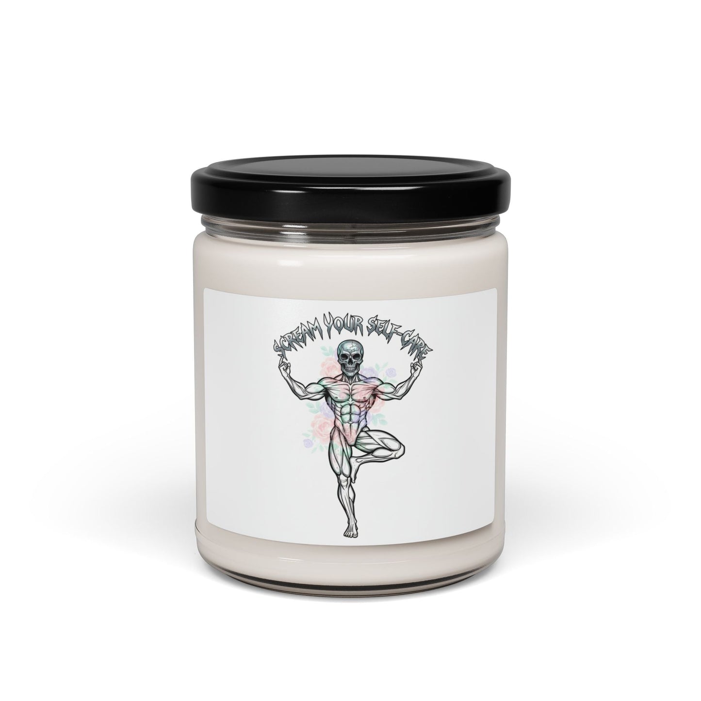 Hard Rock Self-Care Candle | Soy Candle, gothic wellness quote