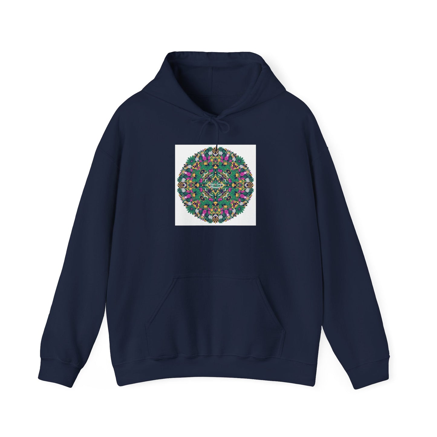 Psychedelic Botanical Mandala Hoodie | Festival Art Sweatshirt
