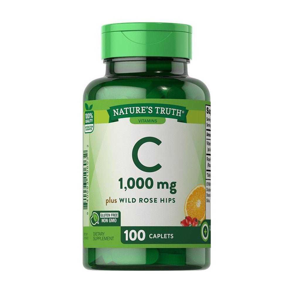 Nature's Truth® Vitamin C 1000 mg with Rose Hips – (100 Count)