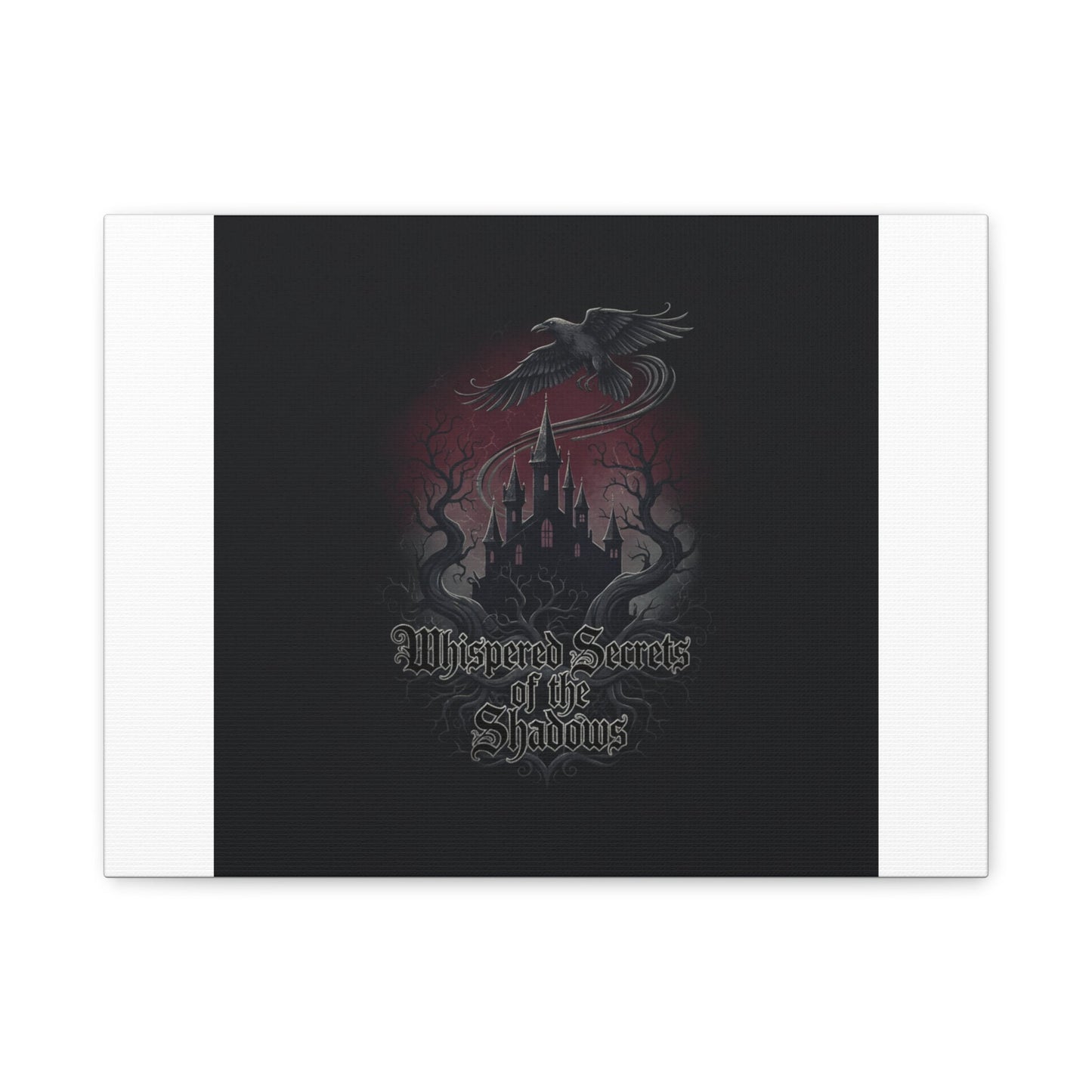 Whispered Secrets of the Shadows Castle Wall Art, Matte Canvas | Gothic Medieval Decor