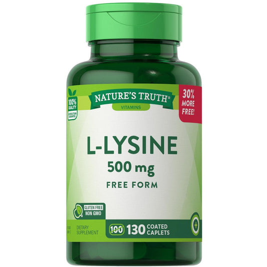 Nature's Truth L Lysine, Free Form, 500 Mg, Caplets