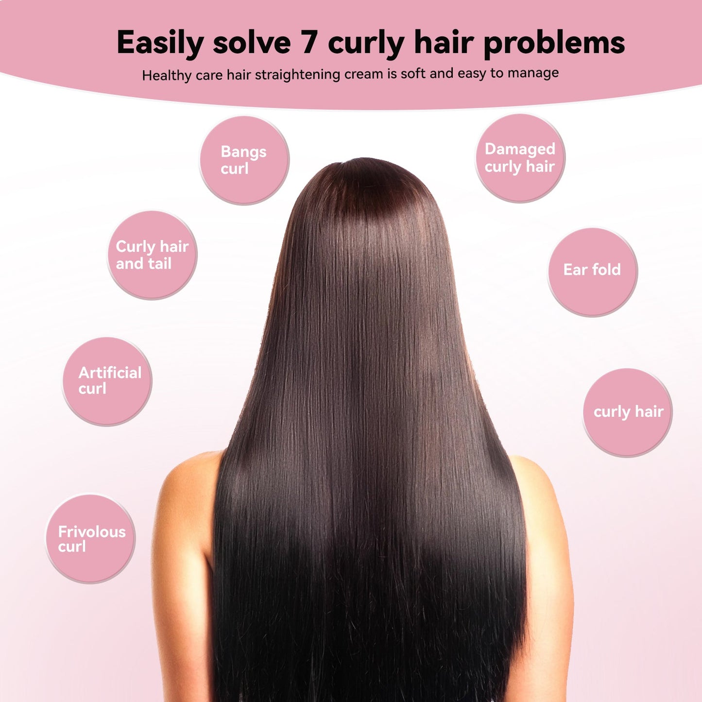 Hair Straightening Cream, Hair Care Smooth Smooth Smooth Hair Care Cream