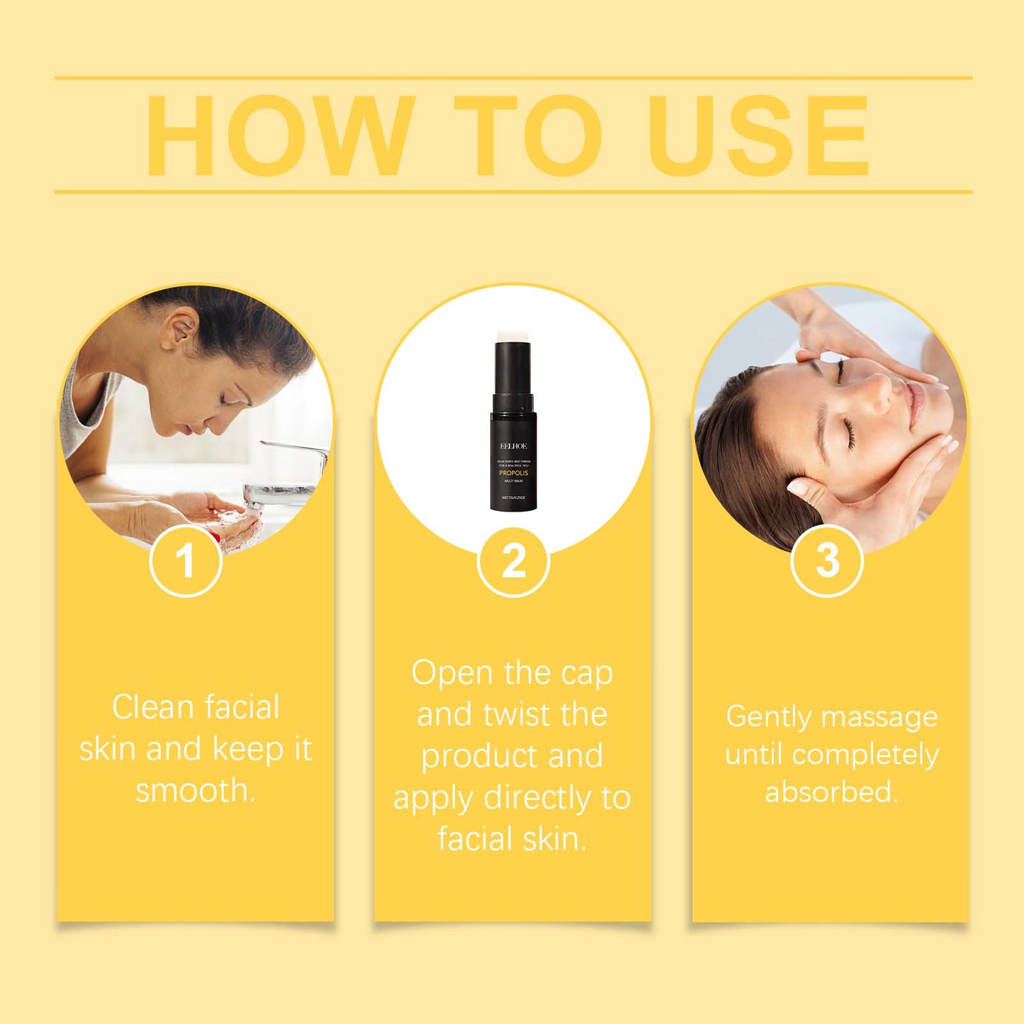 Propolis Firming Moisturizer For Daily Facial Care Gentle Moisturizing Propolis Stick For Dry Skin