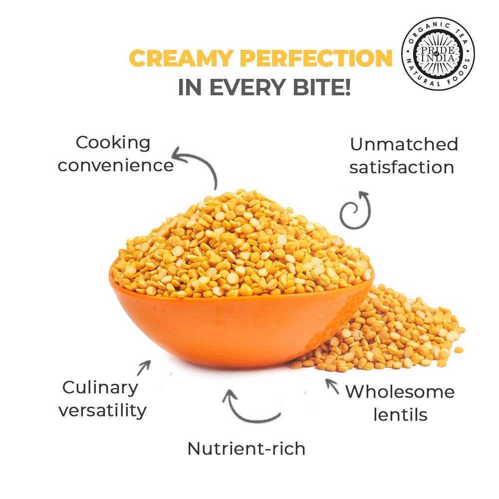 Indian Split Yellow Chickpea Lentils - Protein & Fiber Rich Chana Dal Jar