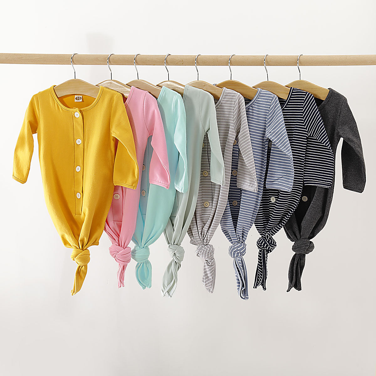 Baby's Solid Color Long Sleeve Sleeping Bag