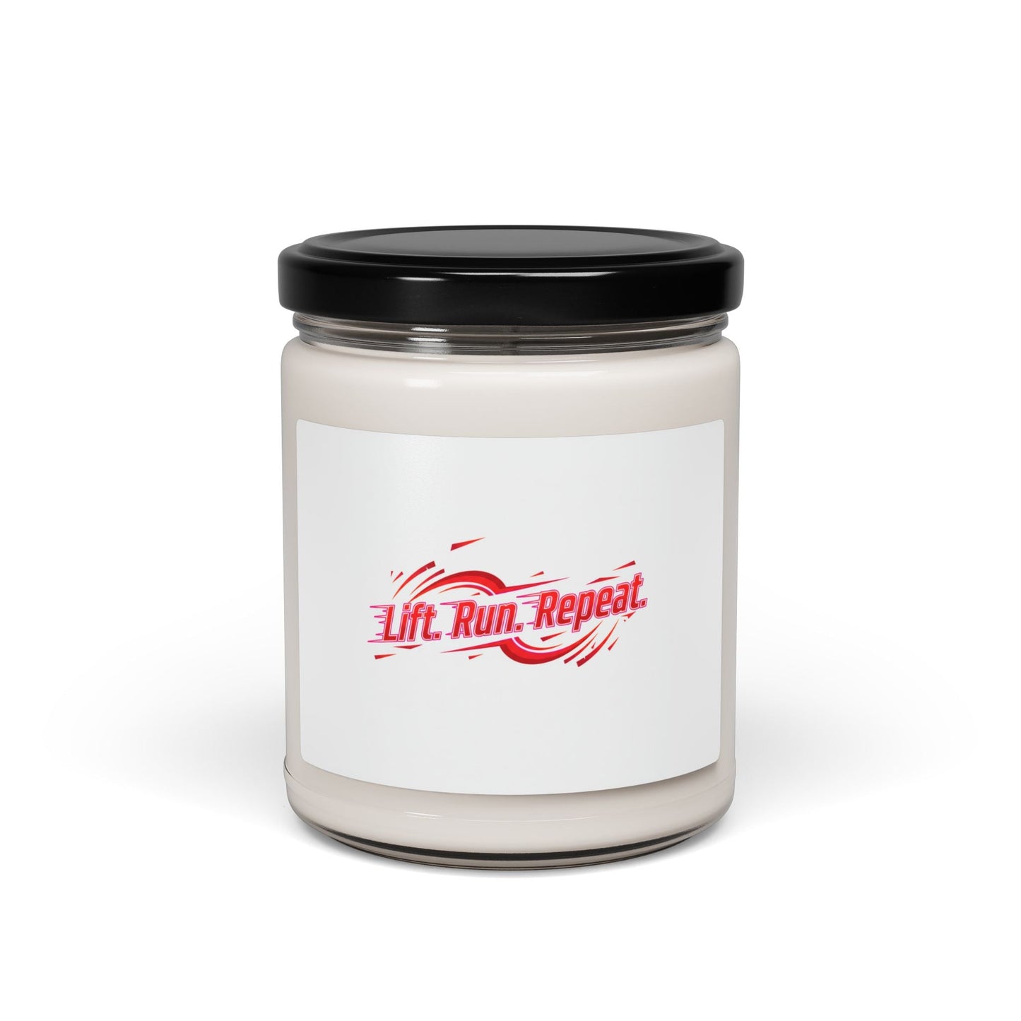 Lift Run Repeat Candle | Scented Soy Candle, 9oz, Fitness Motivation