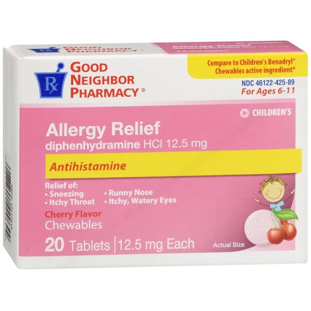 GNP DIPHENHYDRAMINE HCL ORAL SOLUTION, CHERRY, 4OZ