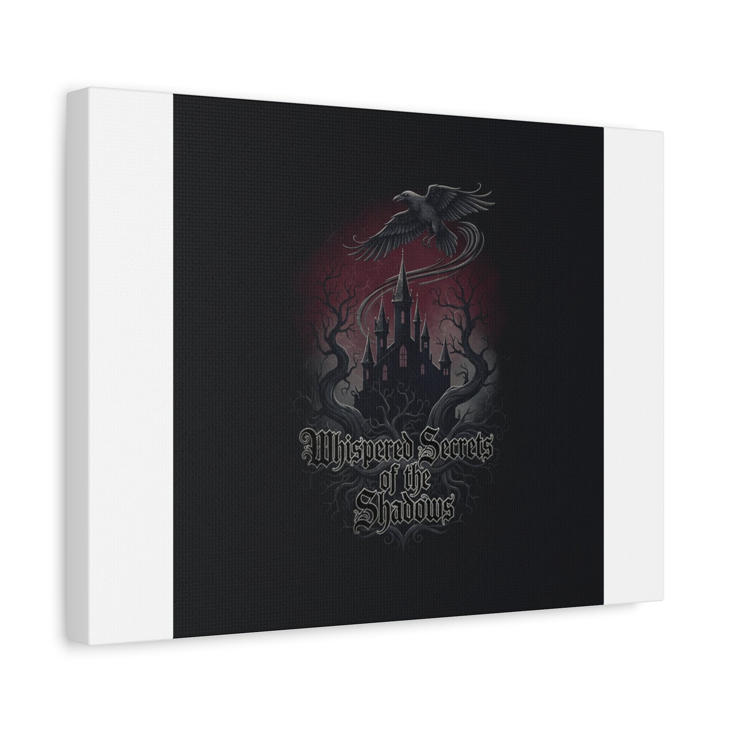 Whispered Secrets of the Shadows Castle Wall Art, Matte Canvas | Gothic Medieval Decor