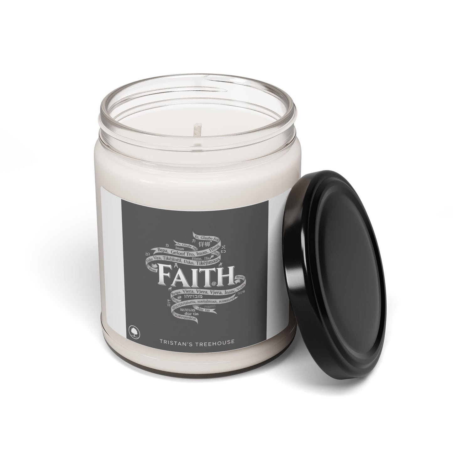 Handwritten Doodle Faith Candle | Soy Jar Candle, Sketch Aesthetic
