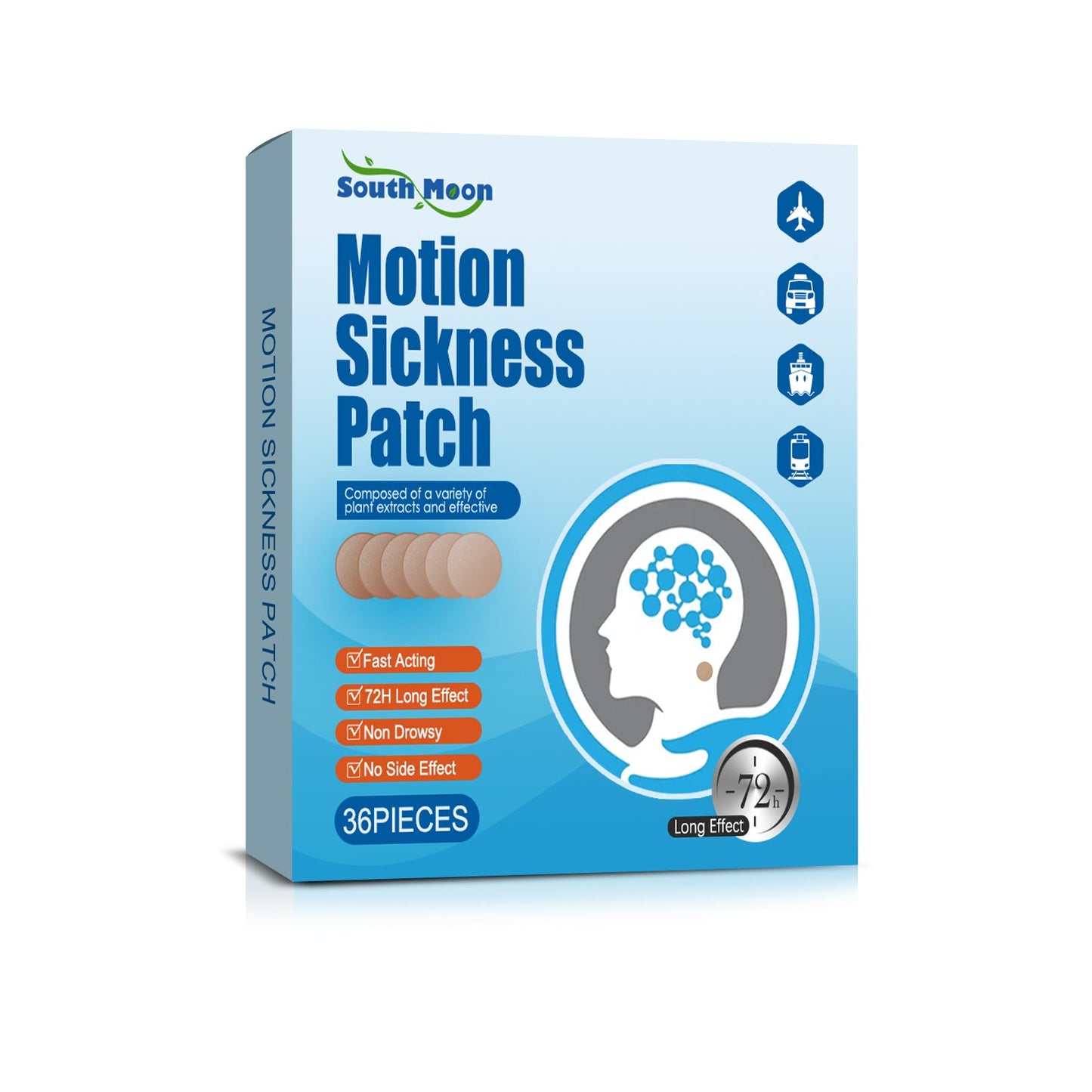 carsickness stickers Carsickness, airsickness, seasickness, earbuds, temples, travel carsickness stickers