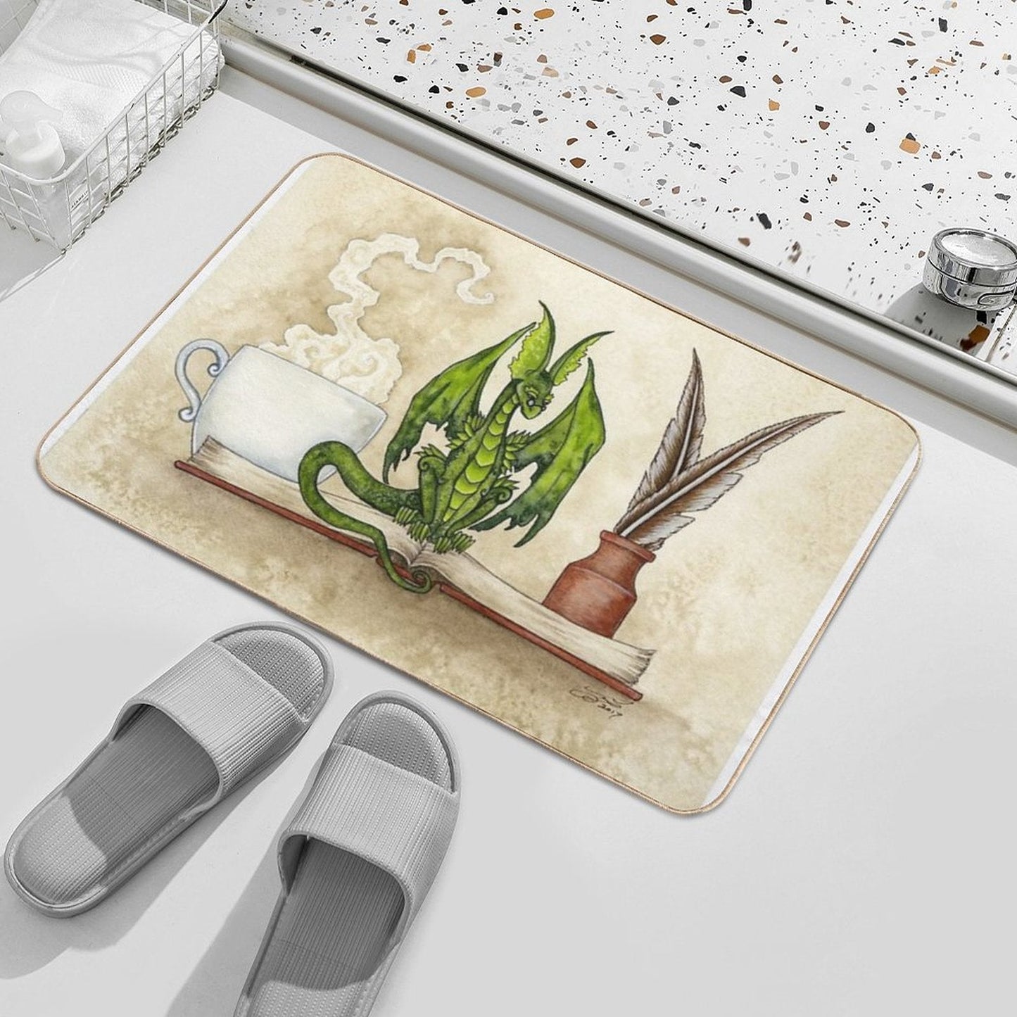 The Scholar  Pet-Safe Bath Mat