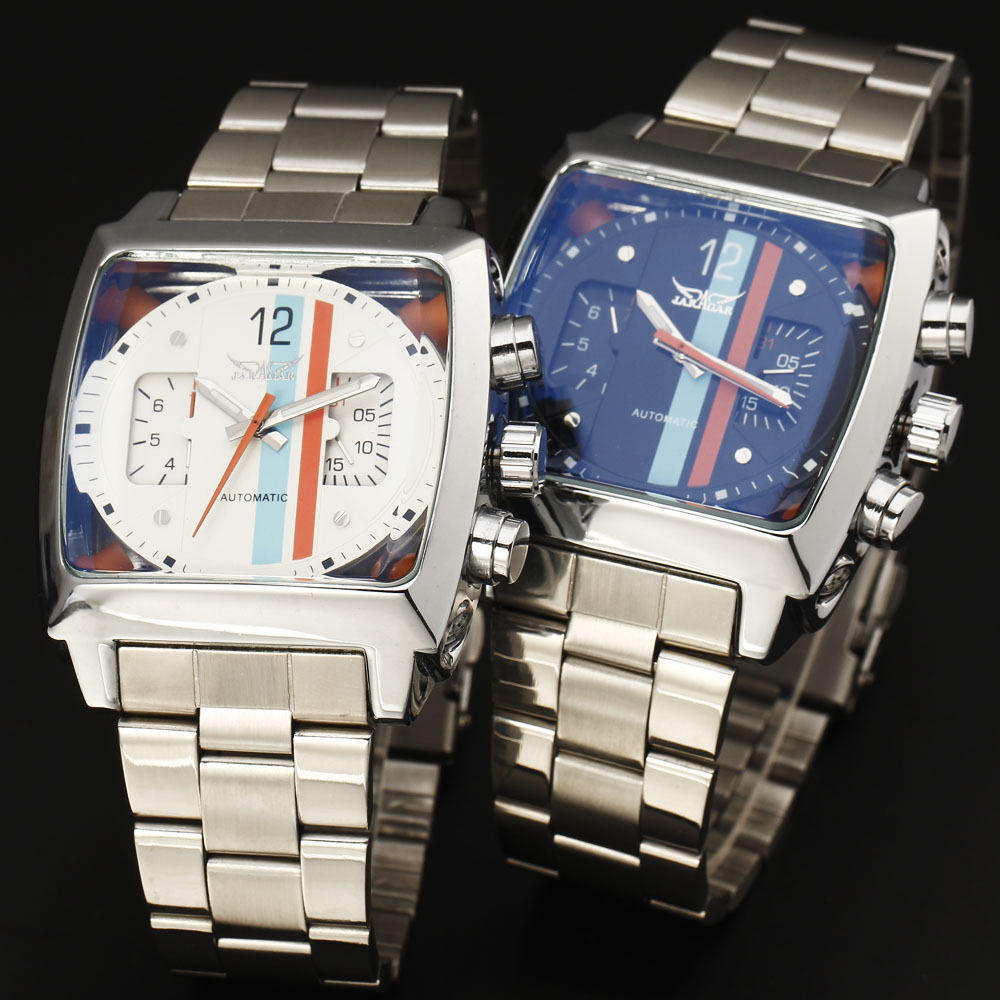 Square TV Date Men's Automatic Mechanical Watch