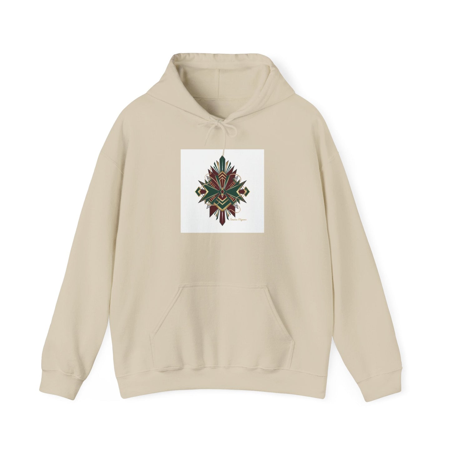 Dark Geometric Crest Hoodie | Gothic Occult Art Sweatshirt