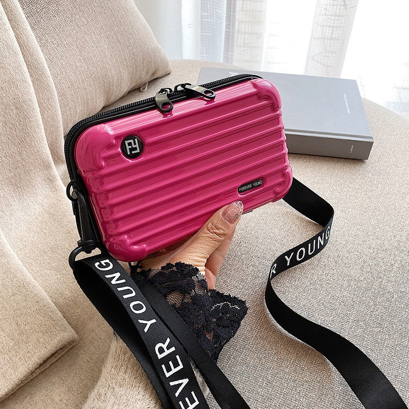 PC hard shell toiletry bag 7-inch shoulder crossbody bag hand storage bag suitcase small bag
