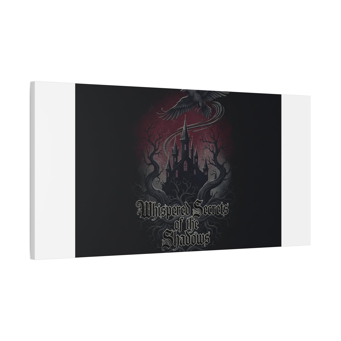 Whispered Secrets of the Shadows Castle Wall Art, Matte Canvas | Gothic Medieval Decor