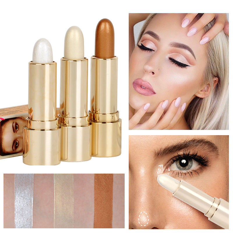 HANDAIYAN Three Dimensional High Gloss Repair Stick Highlighter Stick Brightening Stick Lying Silkworm Pen Eye Opening Pen